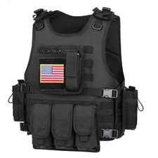Military Tactical Vest Molle Quick Release Police Combat Assault Plate Carrier