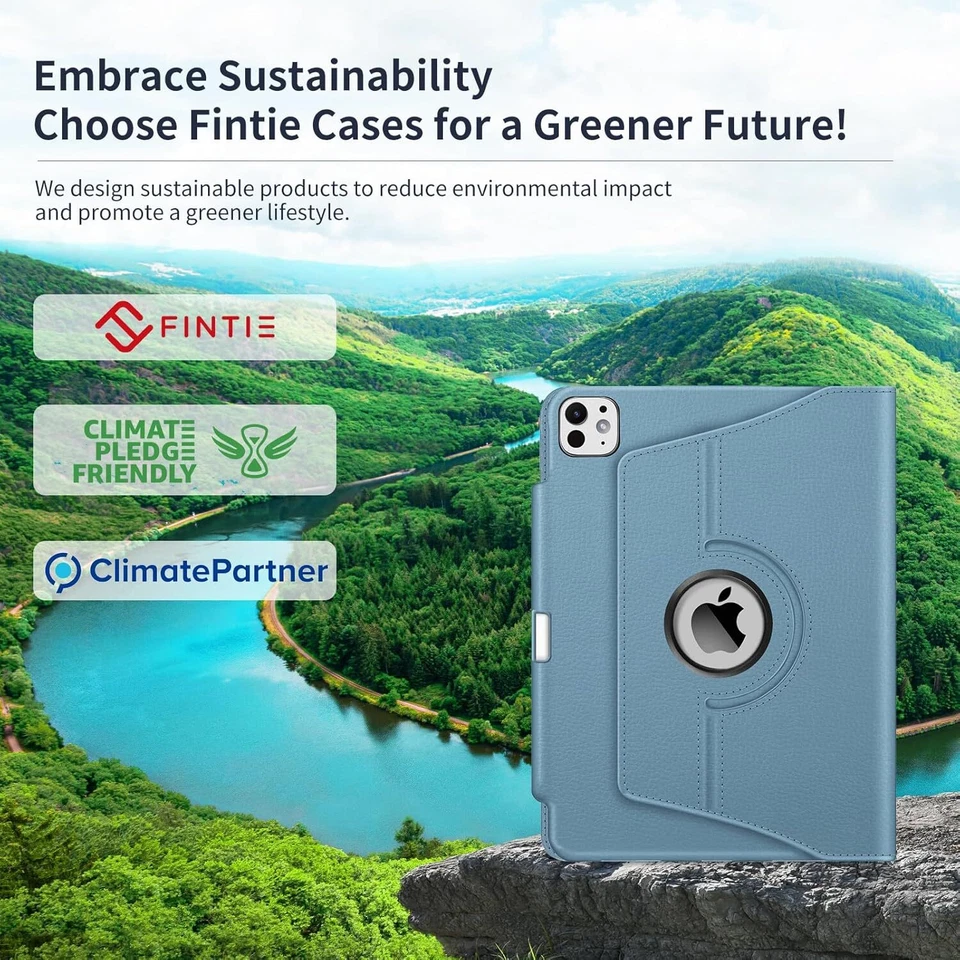 Rotating Case for iPad Pro 11-inch M4 (2024) 360 Degree Swiveling Stand Cover - Image 3 of 4