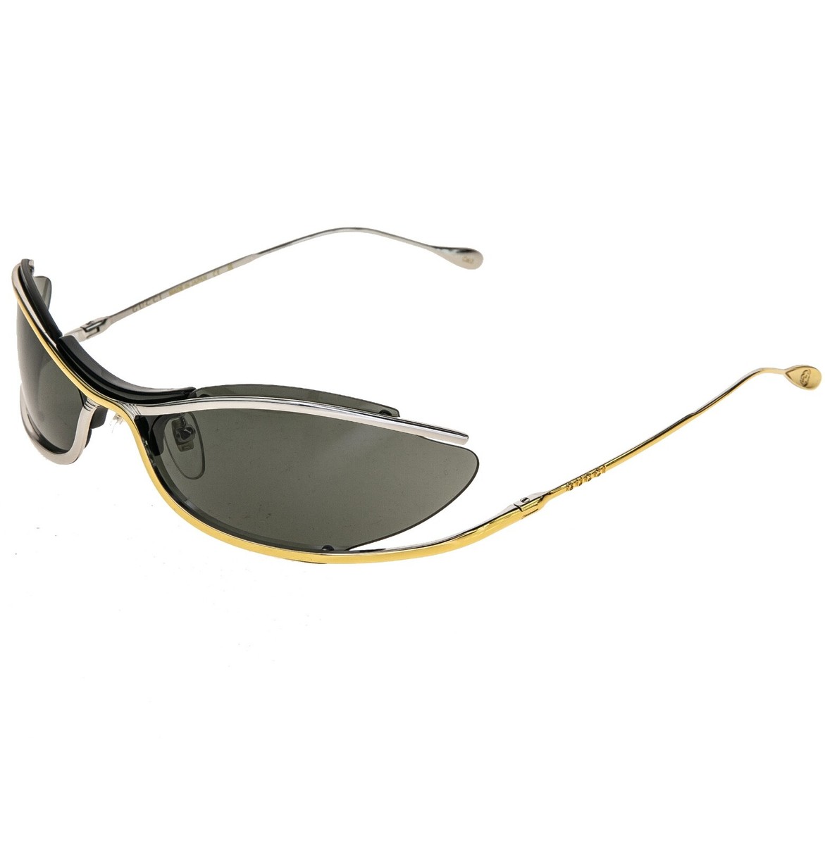 GUCCI 1487 Black Silver Gold Metal Designer Mask Gg1487S
