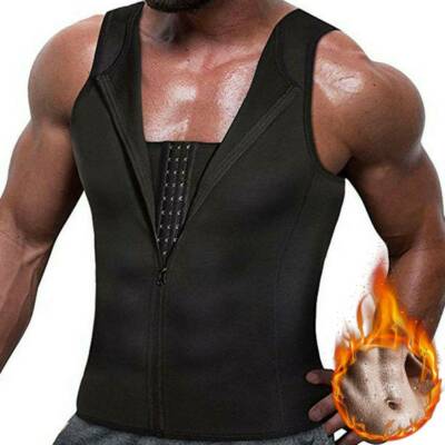 Men's Slimming Body Shaper Neoprene Weight Loss Vest Sweat