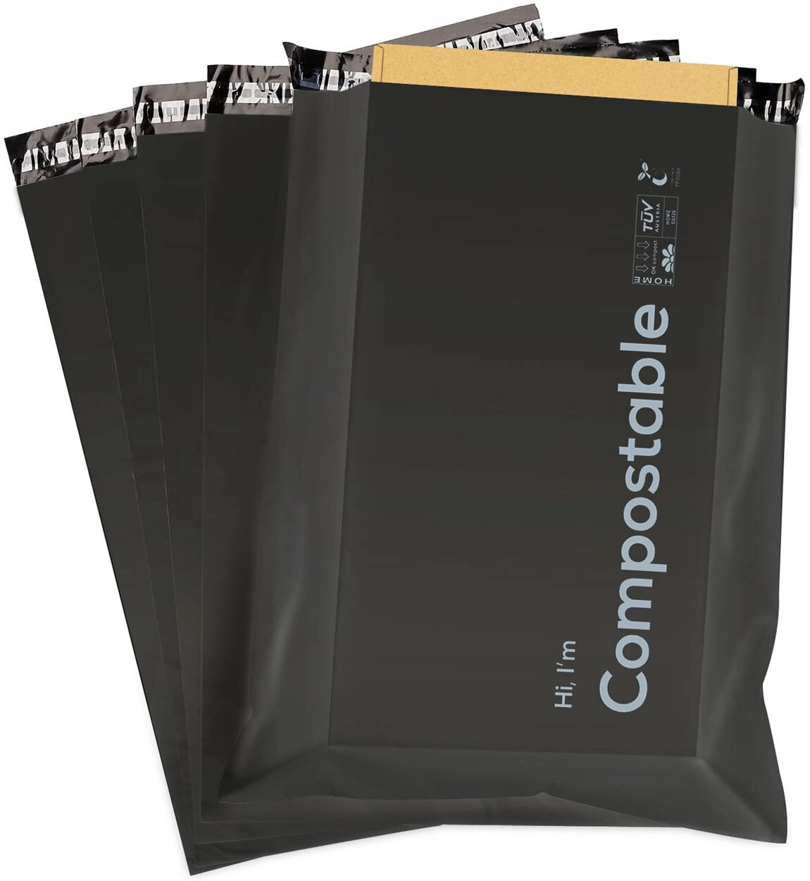 10x13 inch Biodegradable Shipping Bags,50 Count Compostable Poly Mailers with...