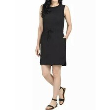 Hilary Radley Womens Lightweight Tunic Dress Sleeveless Black SZ 3X NEW WITH TAG