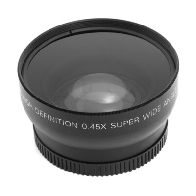 0.45X Wide Angle Lens with Macro Portion 58mm for Digital SLR DSLR Camera