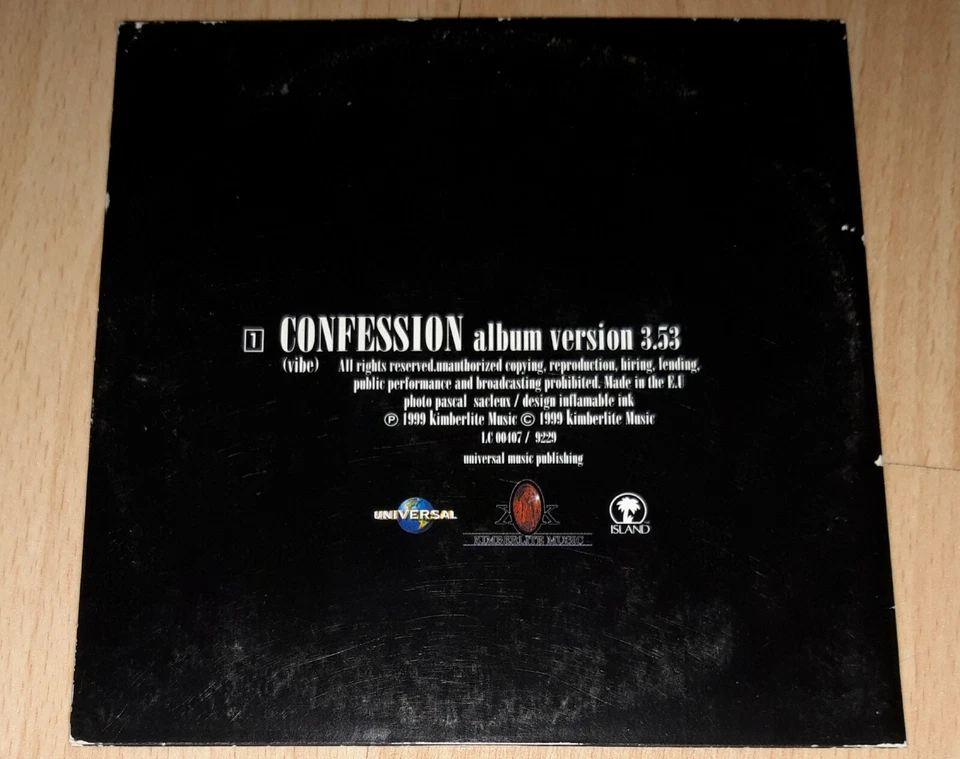 VIBE - Confession  PROMO CD Single R&B Rnb France MARK MIDDLETON, ALFONZO HUNTER - Bild 3 von 4