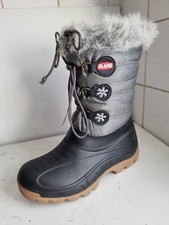 OLANG PATTY DESIGNER UK 2.5 EU 35 WOMENS BOYS GIRLS BLACK GREY SNOW WINTER BOOTS