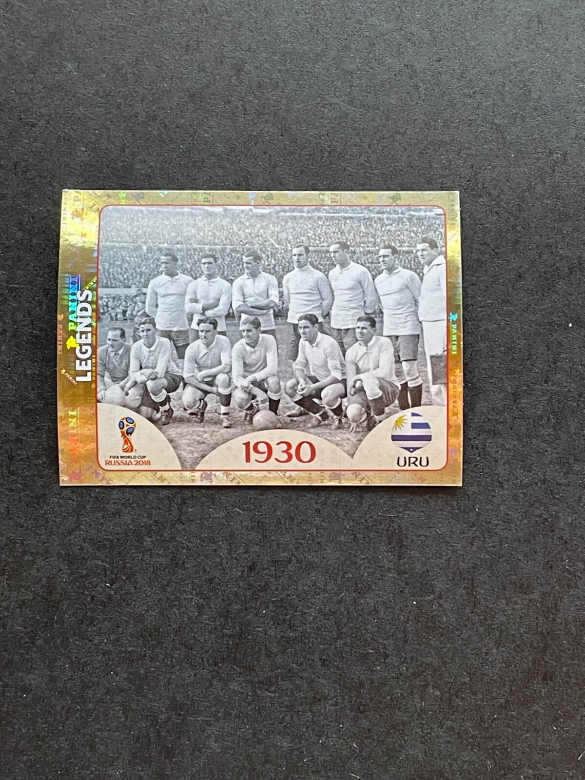 2018 Panini FIFA World Cup Russia Stickers Legends Gold Foil Uruguay URU 1930