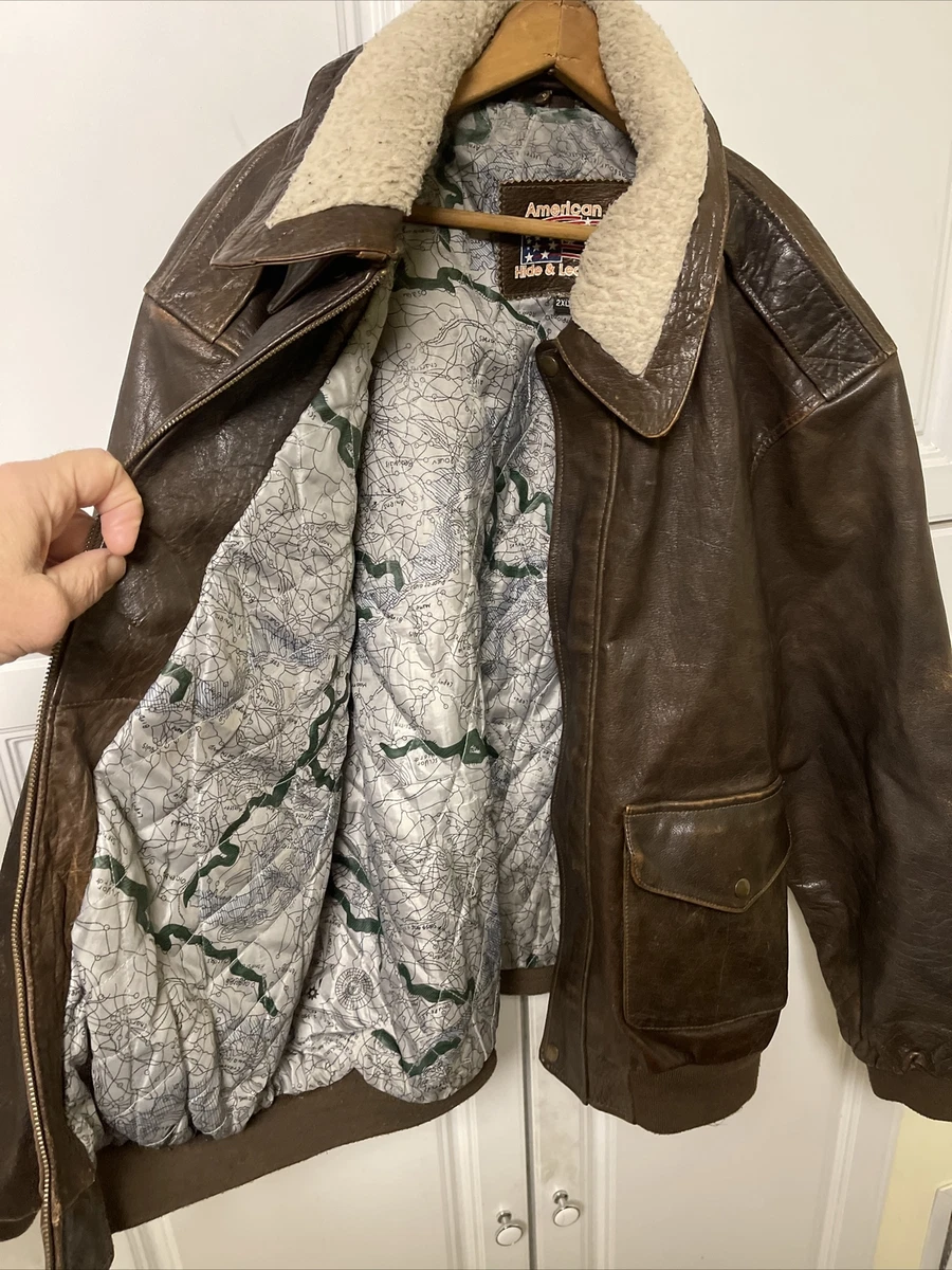 American hide and leather bomber best sale jacket