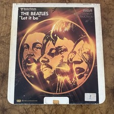 VTG 1981 The Beatles Let It Be Movie RCA SelectaVision Videodisc Video Disc Band