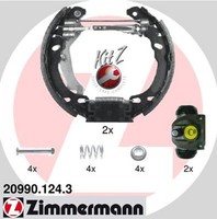 Zimmermann Bremsbackensatz KIT Z 20990.124.3 FüR Fiat Panda 500 RU8 KA Ford Tdci