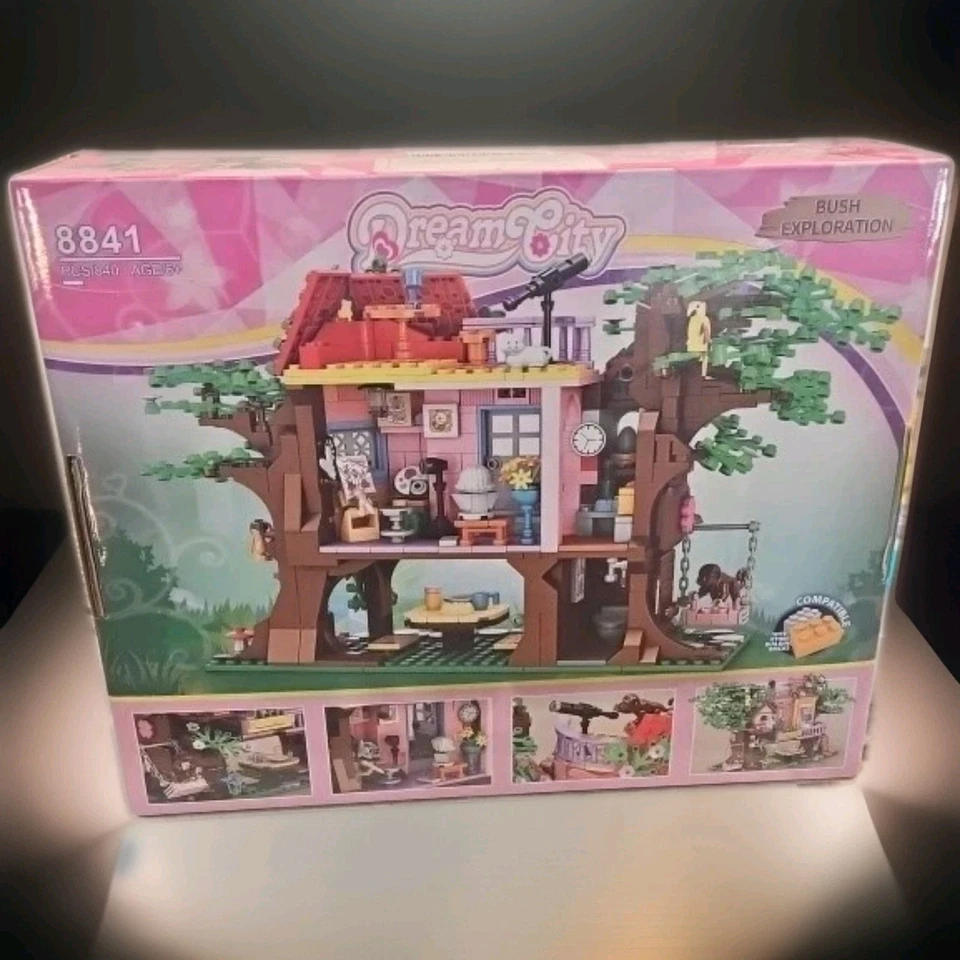 Dream City Bush Exploration Tree House Building Block Kit 824 Pieces☆ NEW☆ - Image 2 of 4