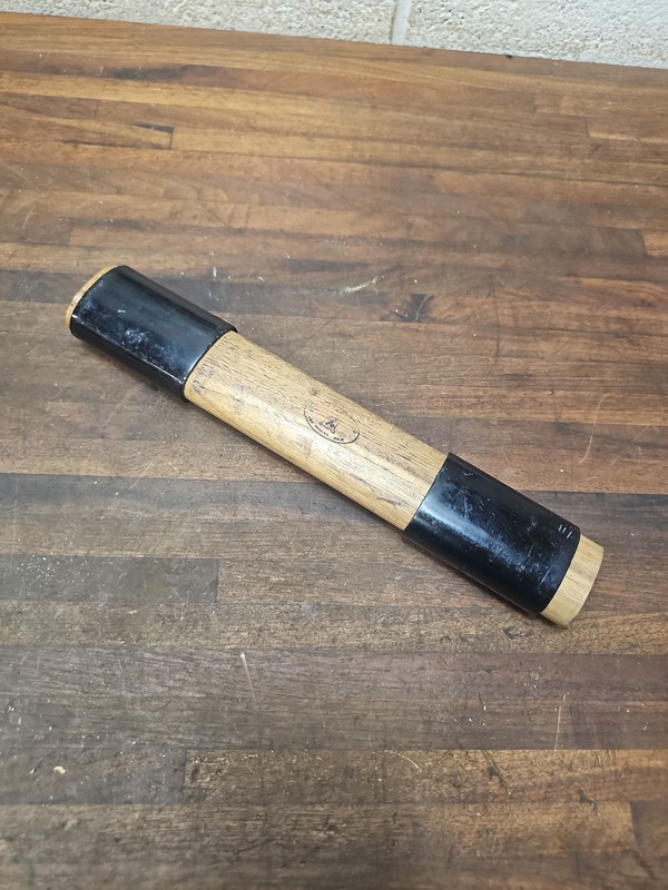 K317- Vintage CRAFTOOL CO Leather Hammer Mallet Wooden Hand Tool Los Angeles