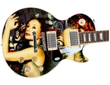 Tori Amos Signed 1/1 "Enchanted Elegance" Custom Graphics Guitar ACOA