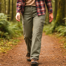 RELAX Women's Cargo Pants 2 Sage Green 100 Cotton NWOT