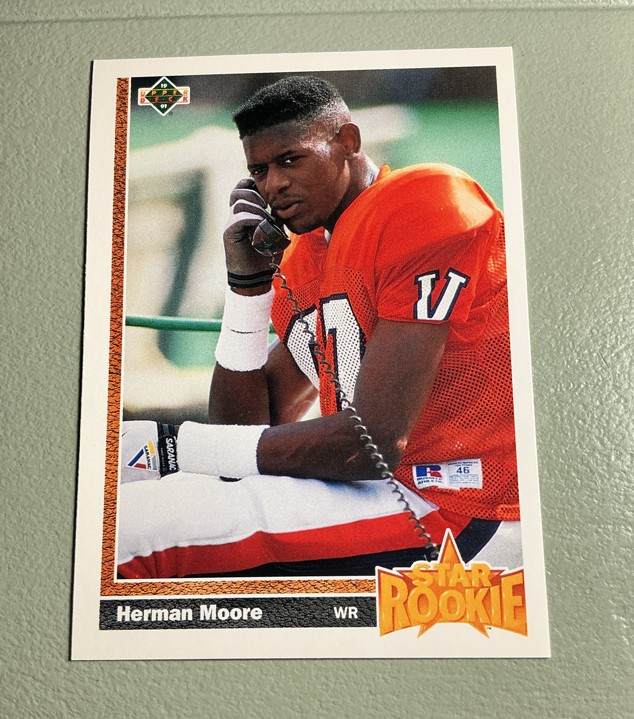 1991 Upper Deck - Star Rookie Herman Moore #17 (RC)