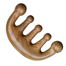 Sandalwood Massage Comb, Meridian Massage, Anti-Static, Made Of High-Quality Na 