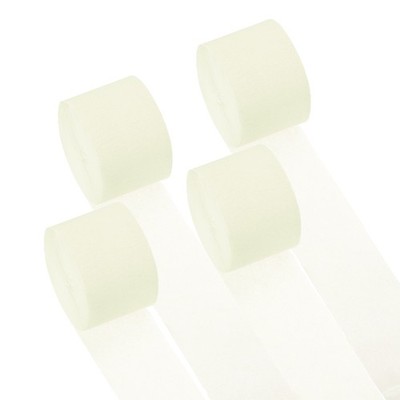 1,8 Zoll Krepppapier Streamer, 4 Rollen 328ft Weiches Papier Streamer Beige