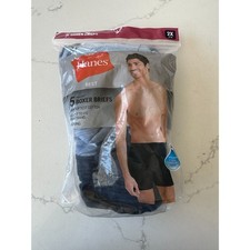 NWT Hanes Tagless Boxer Briefs 5 Pack Size 2XL