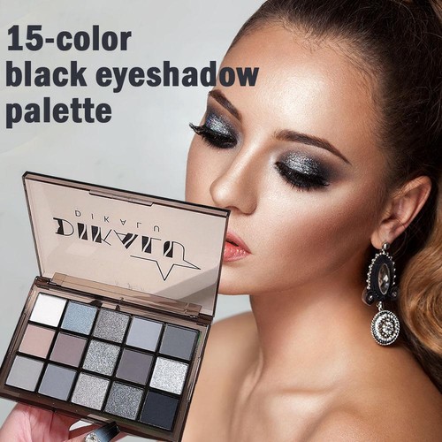 Ombretto Cavaliere Oscuro 15 Colori Colore Terra Nero Ombretto Punk P2K0 H7U2 - Foto 2 di 18