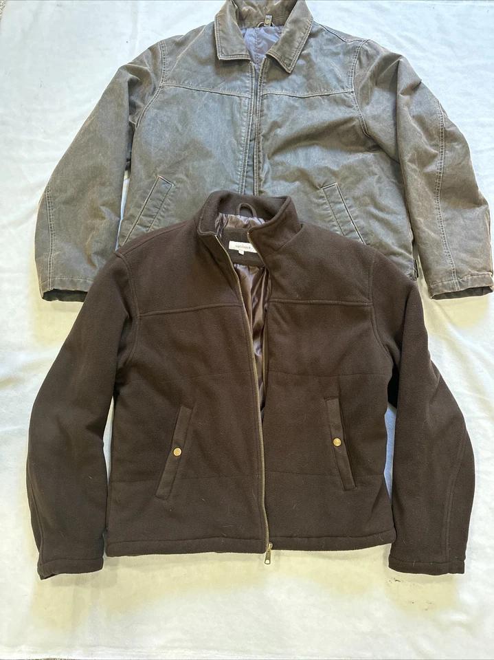 Mens Sundance Oiled Canvas Brown Jacket with Liner Size Large - Image 4 of 4