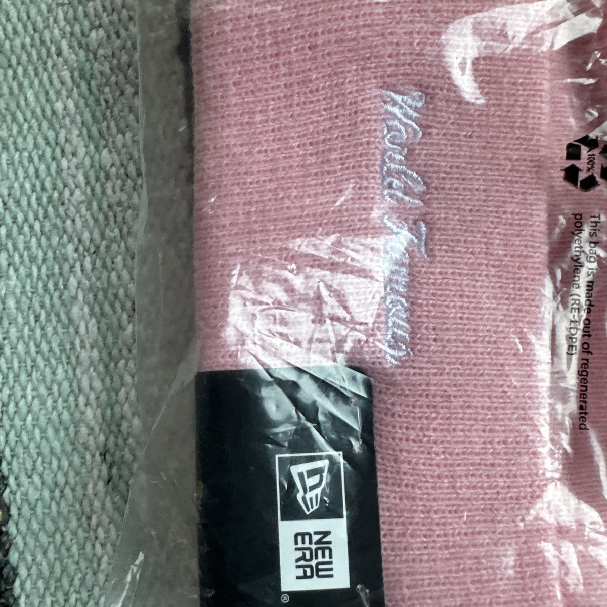 Supreme x New Era Box Logo Beanie 'Dusty Pink' Brand New | eBay