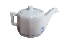 Rookwood pottery teapot Antique blue sailing ship ware nautical 1880s M15 1920s