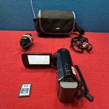 JVC Everio GZ-HM200BU HD Camcorder Dual SD - Tested 16GB Card