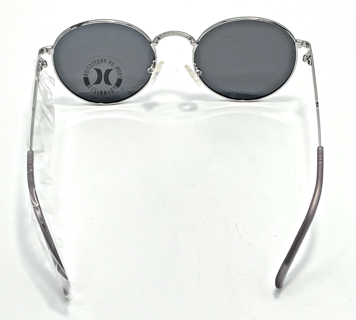 Hurley Mirrored Sunglasses Purple Gradient NWT Hurley Men Polarized Sunglasses Clear Frame Purple Mirror  main image 4