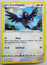 Pokémon TCG Corvisquire 151/202 Sword & Shield Regular HP80 Eng 2020 Uncommon