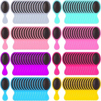 120 Pcs Mini Travel Detangling Brush with Soft Bristles for Wet and Dry Hair ...
