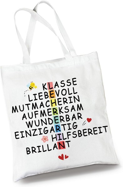 Baumwollbeutel Geschenk Lehrerin DankeschöN Stofftasche FüR Lehrer Damen-image