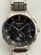 Seiko Dolce 8B54-0BJ0 Solar Radio Watch 41mm Wrist 17.5cm