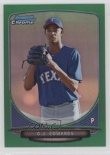 2013 Bowman Chrome Prospects Green Refractor Carl Edwards Jr CJ #BCP144 0b3