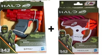 LOT Hasbro - Nerf - SPNKR + NEEDLER HALO INFINITE Blaster - NEU VERSIEGELT
