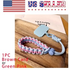 1-Pack Short Braided Phone Wrist Lanyard Durable Outdoor Anti-Loss Strap  