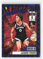 2025 Donruss WNBA #15 Jackie Young Net Marvels Press Proof Blue