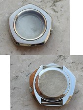 VINTAGE PENTAGONAL JUMBO  WATCH CASE CASSA OROLOGIO UHREN OVERSIZE 44mm!