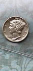 Satiny Shine UNCIRC.! 1939 "Denver" Mint  mercury dime, w/ "full bands, SHARP!