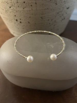 14 Karat Gold Armreif Perlen Perlenarmband