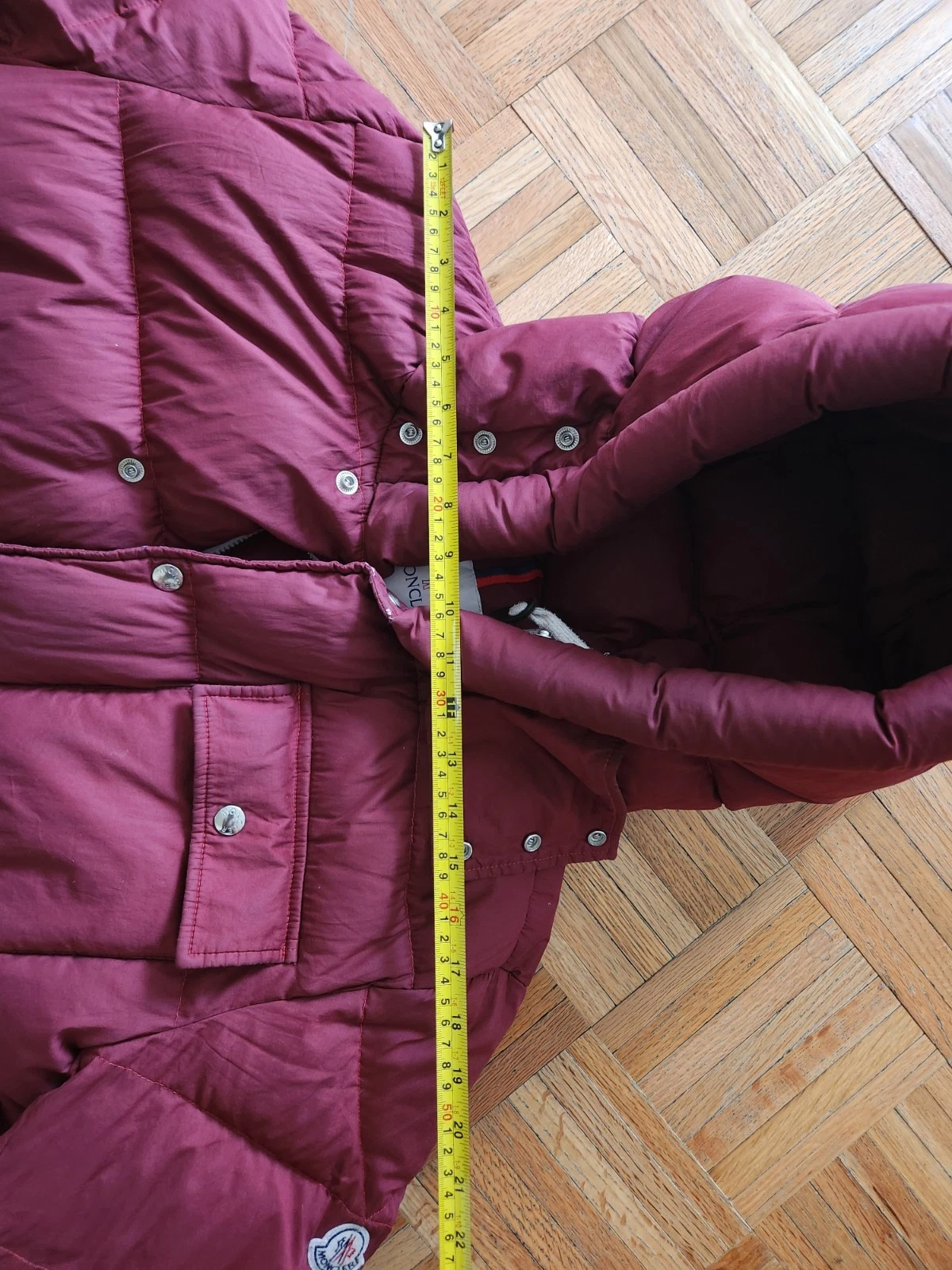 Moncler Lioran Down Jacket Puffer Coat 4 Genuine Maya Burgundy XL *SHIPS TODAY image 18