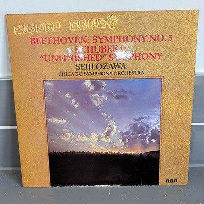 SEIJI OZAWA - BEETHOVEN SYMPHONY No.5 1976 UK VINYL LP  RCA GOLD SEAL EX/VG+