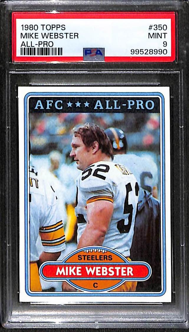 1980 TOPPS #350 MIKE WEBSTER PSA 9 Mint 99528990 