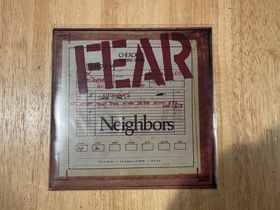 FEAR Neighbors 7'' Inch Clear Vinyl EP 2015 LTD ED 300 John Belushi Punk Lee Ving