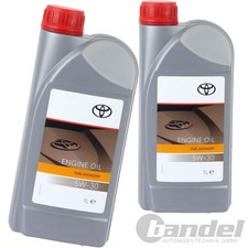 2x1 LITER ORIGINAL TOYOTA MOTOR&Ouml;L FUEL ECONOMY 5W30 ACEA A1/B1 A5/B5 API SL CF