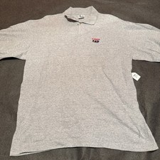 Vintage Canon Day Camera Mens Polo Shirt XL Extra Large Gray 1990s Cotton Deluxe