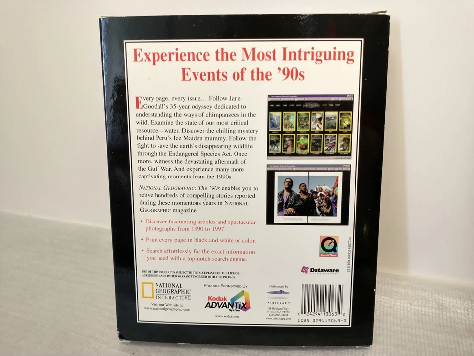 National Geographic Magazine The 90's Jane Goodall 3 Discs Set - Computer CD-Rom - Image 4 of 4