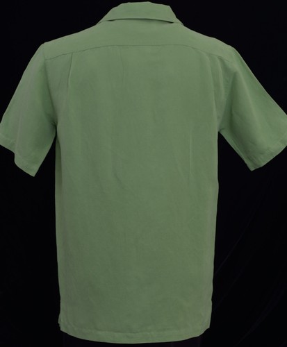 Men's DANIEL CREMIEUX Moss Green S/S Silk Linen Shirt Small S $75 NEW NWT - Picture 5 of 5