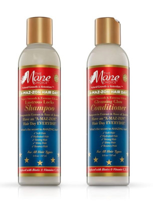 The Mane Choice A-MAZ-ZON Hair Day! Glow Conditioner & Locks Shampoo Bundle Set