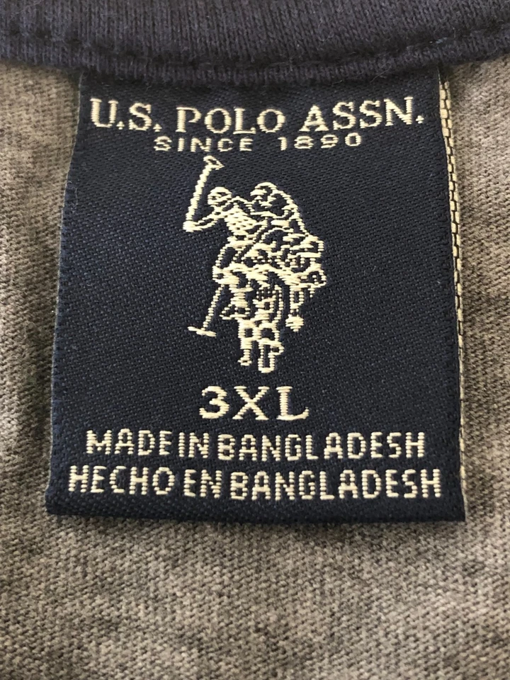 US Polo Assn Womens 3XL Long Sleeve Gray Tee Shirt T-Shirt FREE SHIPPING - Image 3 of 4