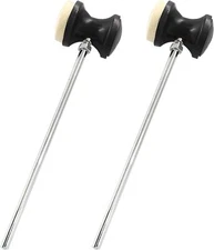 Waziaqoc 2Pcs Dual Sided Bass Drum Pedal Beater, Kick Drum Foot Pedal Beater for