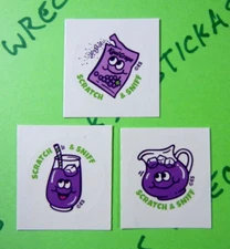 Grape Drink Everything Smells Sticker Lot Of 3